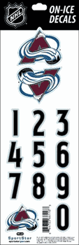 Colorado Avalanche Sportstar Officially Licensed Authentic Center Ice NHL Hockey Helmet Decal Kit