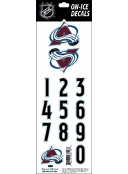 Colorado Avalanche Sportstar Officially Licensed Authentic Center Ice NHL Hockey Helmet Decal Kit