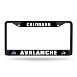 Colorado Avalanche Standard Black Chrome Frame with Plastic Inserts 12" x 6" Car/Truck Auto Accessory