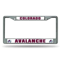 Colorado Avalanche Standard Chrome Frame with Plastic Inserts 12" x 6" Car/Truck Auto Accessory
