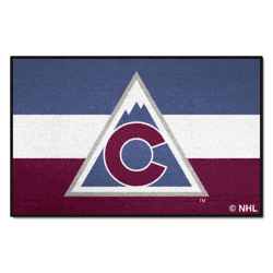 Colorado Avalanche Starter Mat Accent Rug - 19in. x 30in. Uniform Alternate Design