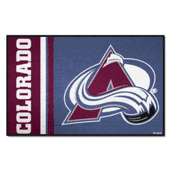 Colorado Avalanche Starter Mat Accent Rug - 19in. x 30in., Uniform Design