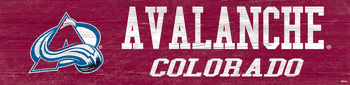 Colorado Avalanche Team Name 6x24 Sign