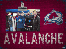 Colorado Avalanche Team Name Clip Frame