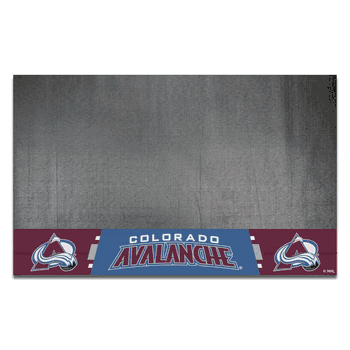 Colorado Avalanche Vinyl Grill Mat - 26in. x 42in.