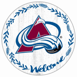 Colorado Avalanche Welcome 12in Circle
