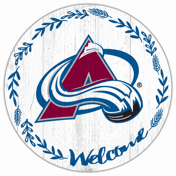 Colorado Avalanche Welcome 12in Circle