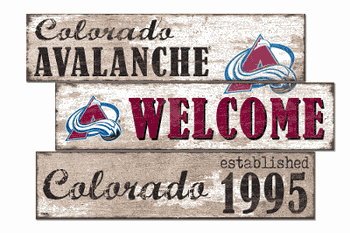 Colorado Avalanche Welcome 3 Plank