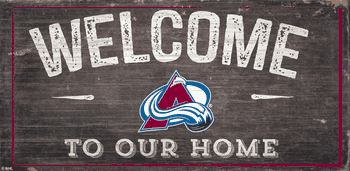 Colorado Avalanche Welcome Distressed 6x12