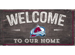 Colorado Avalanche Welcome Distressed 6x12
