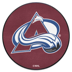 Colorado AvalancheAvalancheHockey Puck Rug - 27in. Diameter