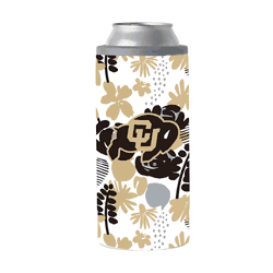 Colorado Buffaloes 12oz Floral Slim Can Coolie