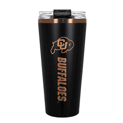 Colorado Buffaloes 32oz Black and Copper Big Slim with Straw