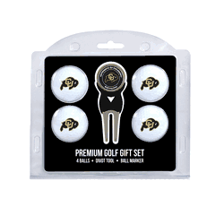 Colorado Buffaloes 4 Ball Gift Set + Divot Tool & Marker