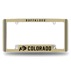 Colorado Buffaloes Alternate Design All Over Chrome Frame
