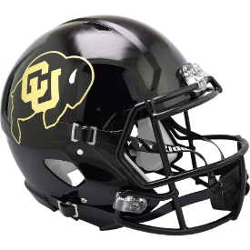 Colorado Buffaloes Authentic Speed Football Helmet Matte Black