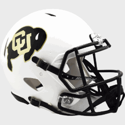 Colorado Buffaloes Authentic Speed Full Size Football Helmet Matte White