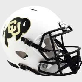 Colorado Buffaloes Authentic Speed Full Size Football Helmet Matte White