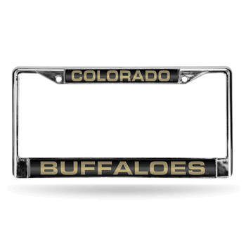 Colorado Buffaloes Black Laser Chrome Frame