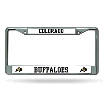 Colorado Buffaloes Standard Chrome Frame with Plastic Inserts 12