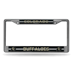 Colorado Buffaloes Classic 12" x 6" Silver Bling Chrome Car/Truck/SUV Auto Accessory