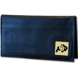 Colorado Buffaloes Deluxe Leather Checkbook Cover