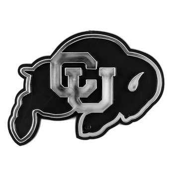 Colorado Buffaloes Molded Chrome Plastic Emblem