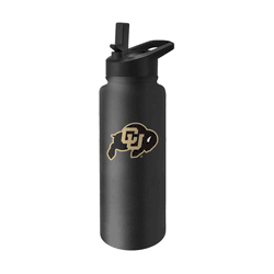 Colorado Buffaloes Quencher Logo Flip Top Water Bottle