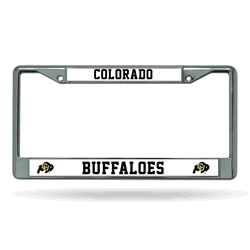 Colorado Buffaloes Standard Chrome Frame with Plastic Inserts 12" x 6" Car/Truck Auto Accessory