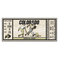 Colorado Buffaloes Ticket Runner Rug - 30in. x 72in.