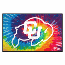 Colorado Buffaloes Tie Dye Starter Mat Accent Rug - 19in. x 30in.