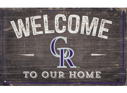 Colorado Rockies 11x19 Welcome to our Home Sign