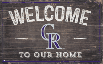 Colorado Rockies 11x19 Welcome to our Home Sign