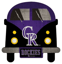 Colorado Rockies 12" Team Bus Sign