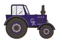 Colorado Rockies 12" Tractor Cutout Sign