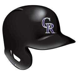 Colorado Rockies 12in Authentic Helmet Sign