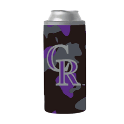 Colorado Rockies 12oz Camo Slim Can Coolie