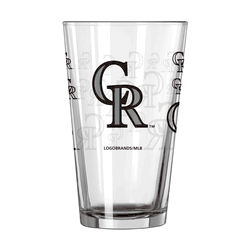 Colorado Rockies 16oz Scatter Pint Glass