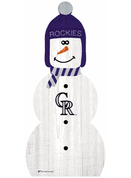 Colorado Rockies 31" Snowman Leaner