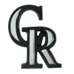 Colorado Rockies 3D Chrome Metal Emblem
