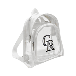 Colorado Rockies 3D Logo Clear Mini Backpack