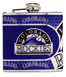 Colorado Rockies 6oz Stainless Steel Flask with Metallic Graphics