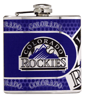 Colorado Rockies 6oz Stainless Steel Flask with Metallic Graphics