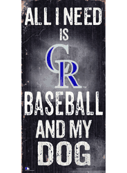 Colorado Rockies Baseball and My Dog Sign