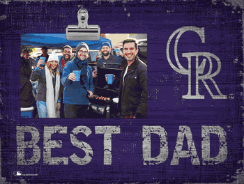 Colorado Rockies Best Dad Clip Frame