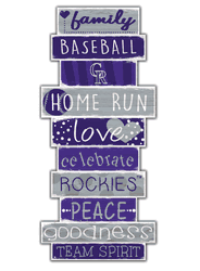 Colorado Rockies Celebrations Stack 24" Sign