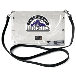 Colorado Rockies Clear Envelope Purse STRAP