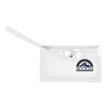 Colorado Rockies Clear Ticket Wristlet