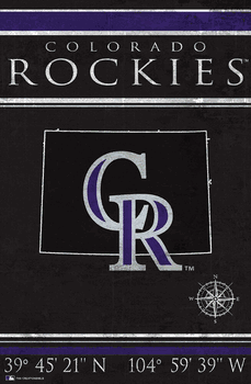 Colorado Rockies Coordinates 17x26