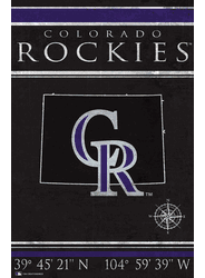 Colorado Rockies Coordinates 17x26